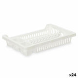 Escorredor de Louça Branco Plástico 42,5 x 7 x 29,5 cm (24 Unidades) - EcoNest