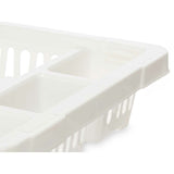 Escorredor de Louça Branco Plástico 42,5 x 7 x 29,5 cm (24 Unidades) - EcoNest