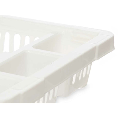 Escorredor de Louça Branco Plástico 42,5 x 7 x 29,5 cm (24 Unidades) - EcoNest