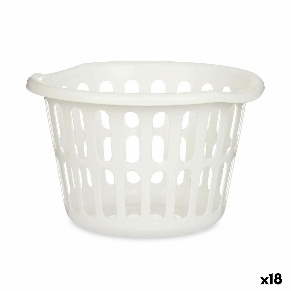 Cesto Branco Polipropileno 27 L 40 x 25 x 40 cm (18 Unidades) - EcoNest