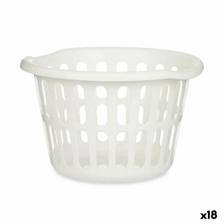 Cesto Branco Polipropileno 27 L 40 x 25 x 40 cm (18 Unidades) - EcoNest