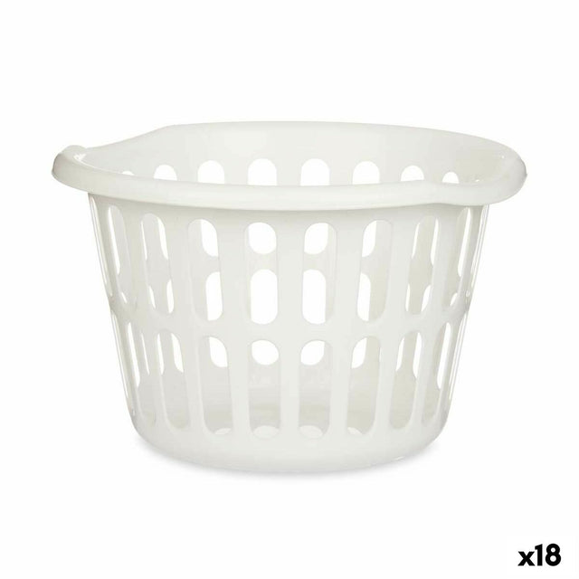 Cesto Branco Polipropileno 27 L 40 x 25 x 40 cm (18 Unidades) - EcoNest