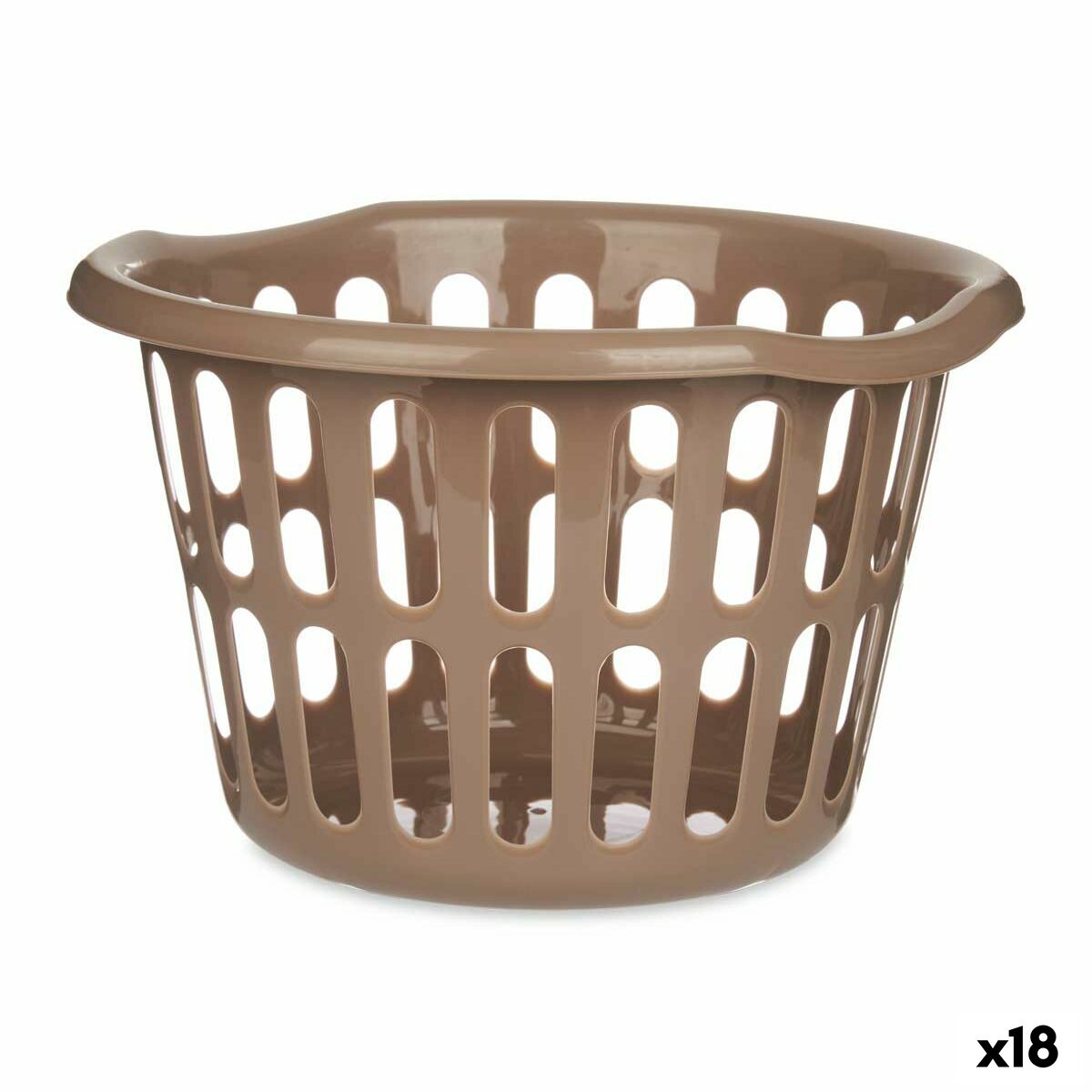 Cesto Taupe Polipropileno 27 L 40 x 25 x 40 cm (18 Unidades) - EcoNest