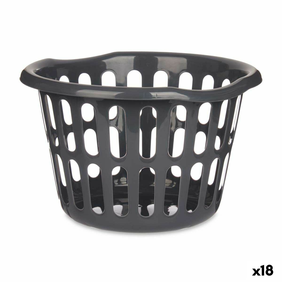 Cesto Antracite Polipropileno 27 L 40 x 25 x 40 cm (18 Unidades) - EcoNest