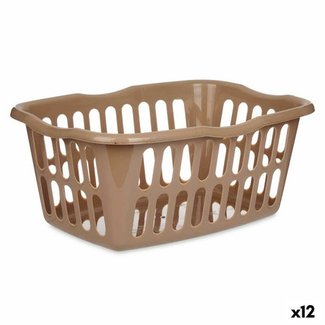 Cesto Taupe Polipropileno 50 L 58 x 24 x 42 cm (12 Unidades) - EcoNest