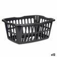 Cesto Antracite Polipropileno 50 L 58 x 24 x 42 cm (12 Unidades) - EcoNest
