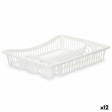Escorredor de Louça Branco Plástico 45,5 x 8 x 36,5 cm (12 Unidades) - EcoNest