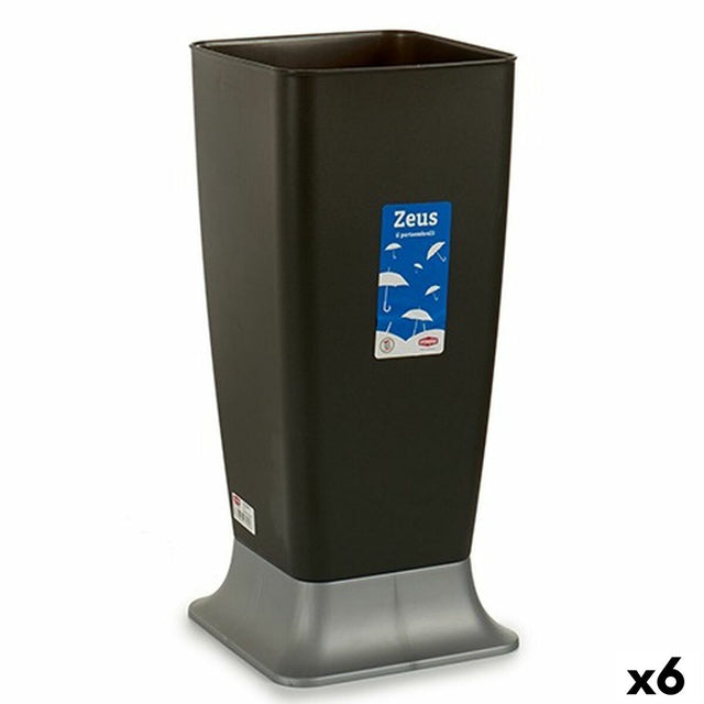 Suporte de guarda-chuva Stefanplast Zeus Antracite Plástico 25 x 55 x 25 cm (6 Unidades) - EcoNest