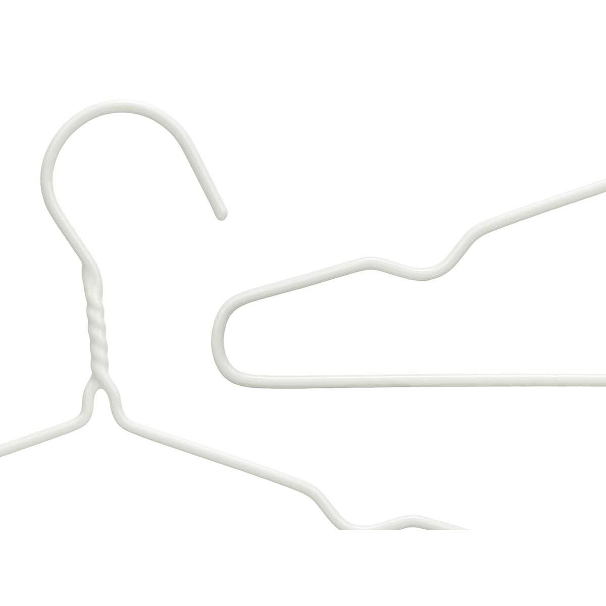 Conjunto de Cabides Infantil 30 x 18 x 1 cm Branco Metal Silicone (24 Unidades) - EcoNest