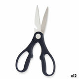 Tesouras Preto Prateado Aço inoxidável 8,3 x 19,5 x 1,3 cm (12 Unidades) - EcoNest