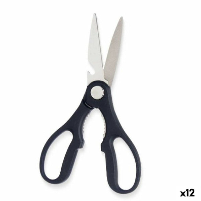 Tesouras Preto Prateado Aço inoxidável 8,3 x 19,5 x 1,3 cm (12 Unidades) - EcoNest