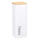 Lata de Metal Pasta Branco Metal 8 x 26,5 x 8 cm (6 Unidades) - EcoNest