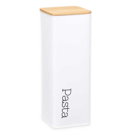 Lata de Metal Pasta Branco Metal 8 x 26,5 x 8 cm (6 Unidades) - EcoNest