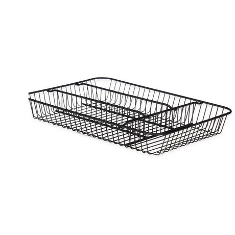 Organizador de Talheres Preto Metal 26 x 4,7 x 35,5 cm (6 Unidades) - EcoNest