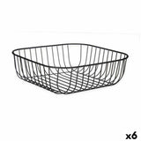 Fruteira Preto Metal 30 x 9,3 x 30 cm (6 Unidades) - EcoNest