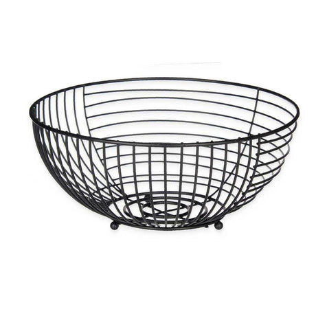 Fruteira Preto Metal 28 x 12 x 28 cm (6 Unidades) - EcoNest
