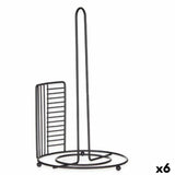 Suporte para Rolos de Papel de Cozinha Preto Metal 18,5 x 31,5 x 18,5 cm (6 Unidades) - EcoNest
