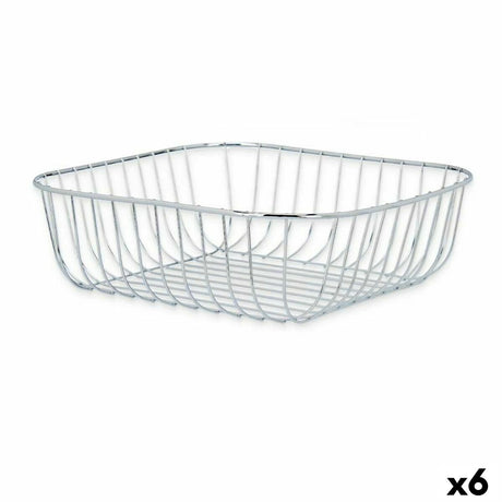 Fruteira Prateado Metal 30 x 9 x 30 cm (6 Unidades) - EcoNest