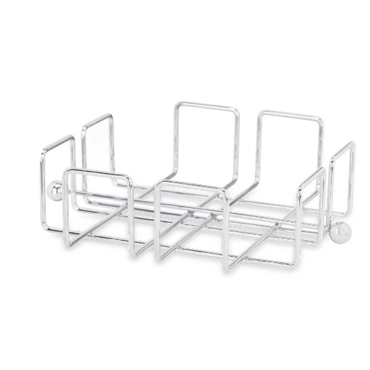 Porta-guardanapos Prateado Metal 19,3 x 6,5 x 19,3 cm (6 Unidades) - EcoNest