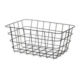 Cesta Multiusos Retangular Preto Metal 30,3 x 14 x 22,5 cm (6 Unidades) - EcoNest