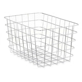 Cesta Multiusos Retangular Prateado Metal 38 x 21 x 26 cm (6 Unidades) - EcoNest