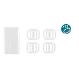 Cortina de Duche Transparente Polietileno EVA 180 x 180 cm (12 Unidades) - EcoNest
