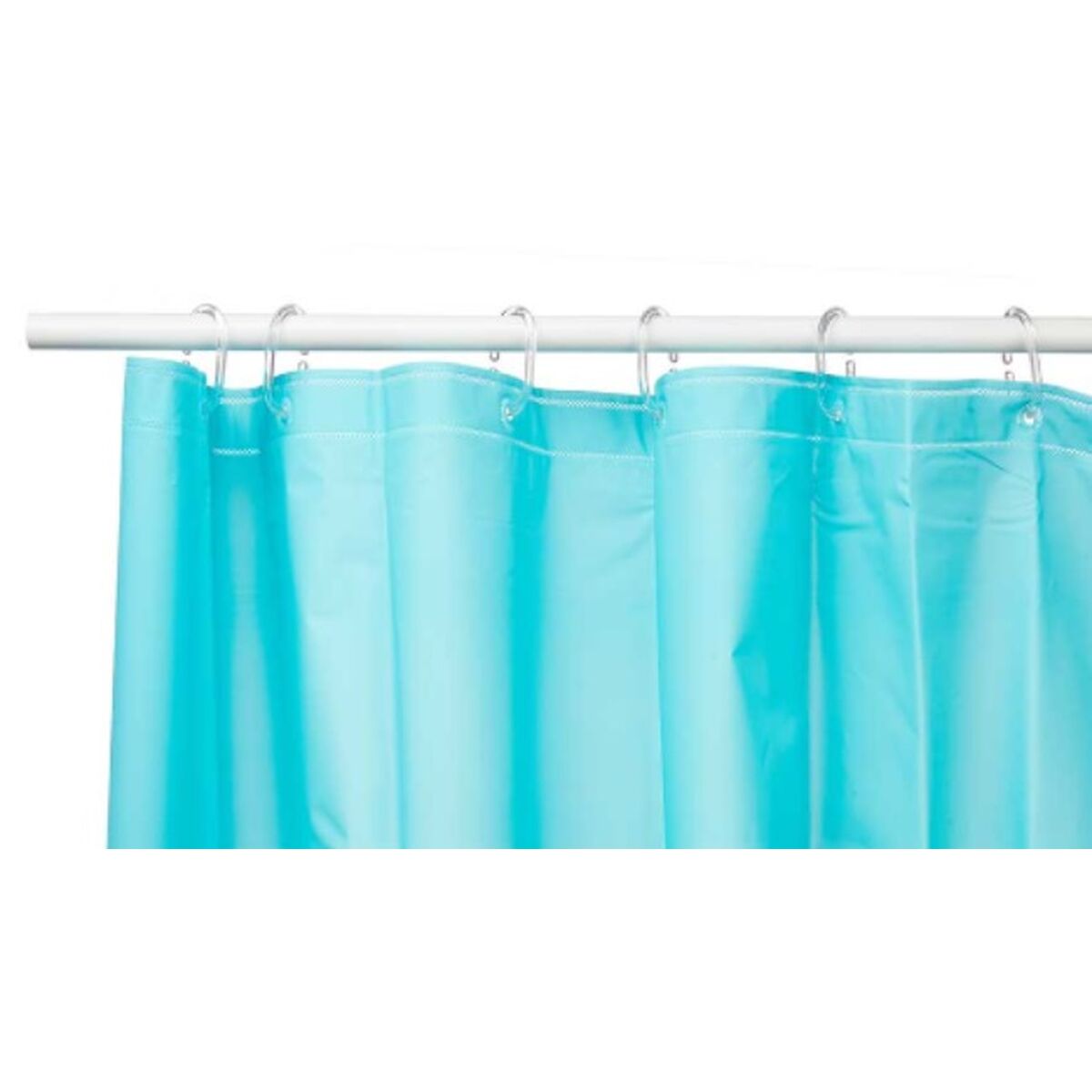 Cortina de Duche Azul Polietileno EVA 180 x 180 cm (12 Unidades) - EcoNest