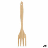 Espátula de Cozinha Garfo Madeira 7 x 35 x 2 cm (12 Unidades) - EcoNest