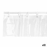 Cortina de Duche 180 x 180 cm Plástico PEVA Transparente (12 Unidades) - EcoNest
