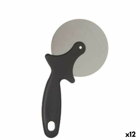 Cortador de Pizza Preto Prateado Aço inoxidável Plástico 21 x 1,5 x 10 cm (12 Unidades) - EcoNest