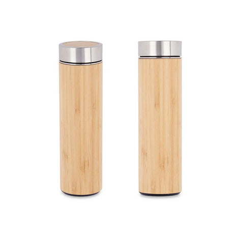 Termo 500 ml Natural Metal Bambu (6 Unidades) - EcoNest