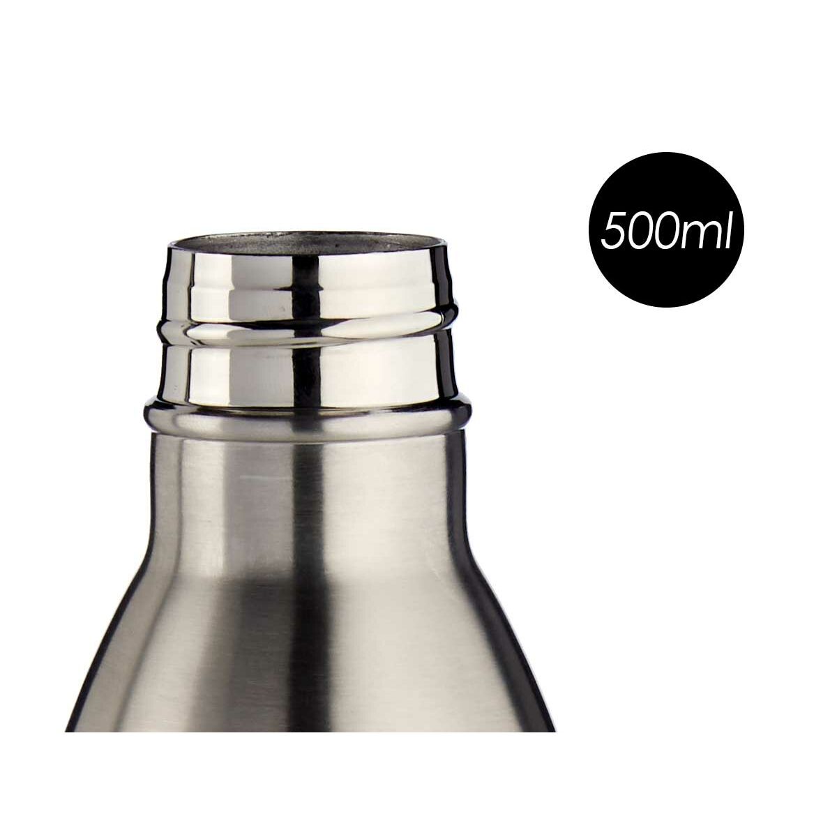 Termo Prateado 500 ml Aço inoxidável (6 Unidades) - EcoNest