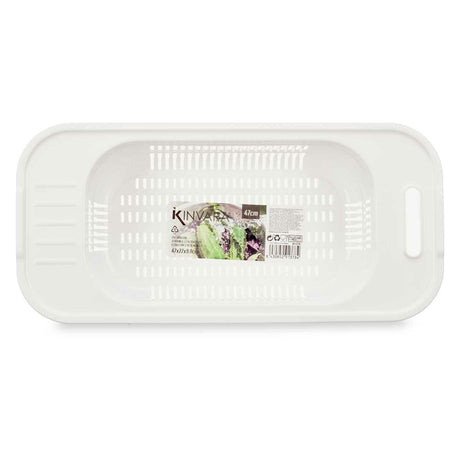 Escorredor Branco Plástico 47 x 9,5 x 22 cm (24 Unidades) - EcoNest