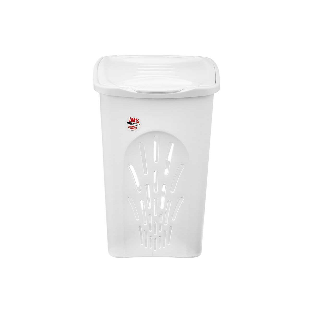 Cesto de Roupa Suja Stefanplast Branco Plástico 50 L 37 x 56 x 39 cm (6 Unidades) - EcoNest