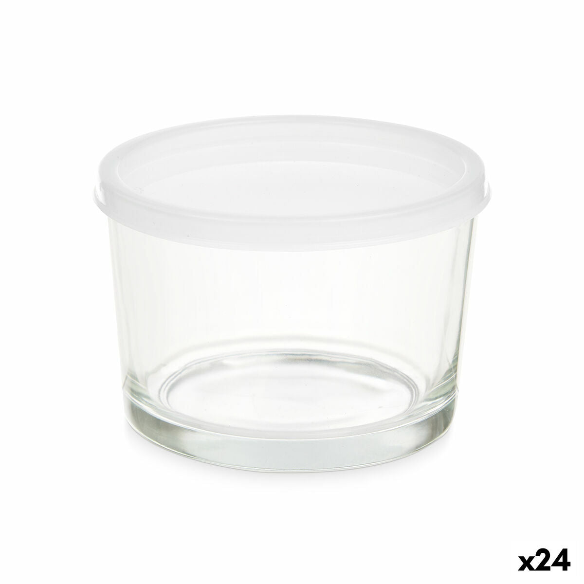 Lancheira Transparente Vidro Polipropileno 200 ml (24 Unidades) - EcoNest