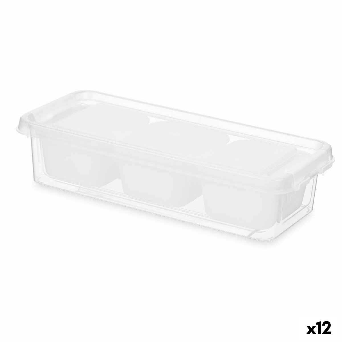 Organizador Branco Plástico 28,2 x 6 x 11,7 cm (12 Unidades) - EcoNest