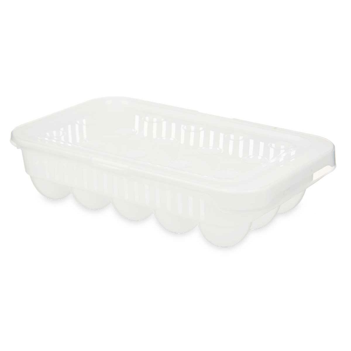 Copo para ovos Branco Transparente Plástico 17,5 x 7 x 28,5 cm (12 Unidades) - EcoNest