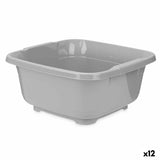 Bacia Cinzento Plástico 11 L (12 Unidades) - EcoNest