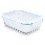 Lancheira Transparente Silicone Vidro de Borosilicato 1,5 L 24,5 x 7,6 x 19 cm (12 Unidades) - EcoNest