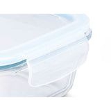 Lancheira Transparente Silicone Vidro de Borosilicato 1,5 L 24,5 x 7,6 x 19 cm (12 Unidades) - EcoNest