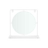 Espelho com Suporte Branco Metal Madeira MDF 33,7 x 30 x 10 cm (4 Unidades) - EcoNest