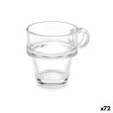 Kop Transparente Vidro 90 ml (72 Unidades) Café - EcoNest