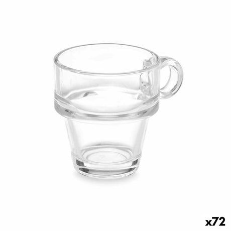 Kop Transparente Vidro 90 ml (72 Unidades) Café - EcoNest