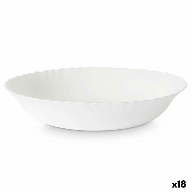 Saladeira Branco Vidro 27,5 x 5,5 x 27,5 cm (18 Unidades) - EcoNest