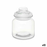 Frasco Transparente Vidro 600 ml (12 Unidades) Com tampa - EcoNest