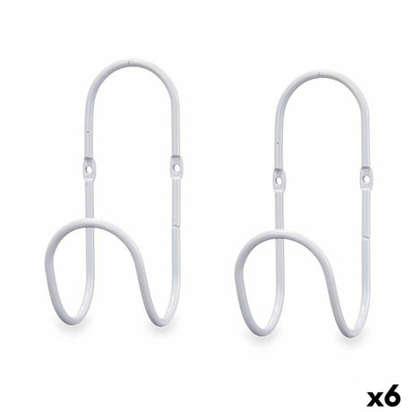 Cabides Branco Metal Conjunto 2 Peças (6 Unidades) - EcoNest