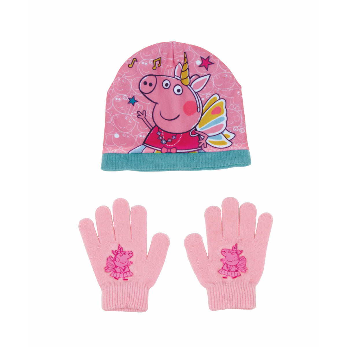 Gorro e Luvas Peppa Pig Cosy corner Cor de Rosa - EcoNest