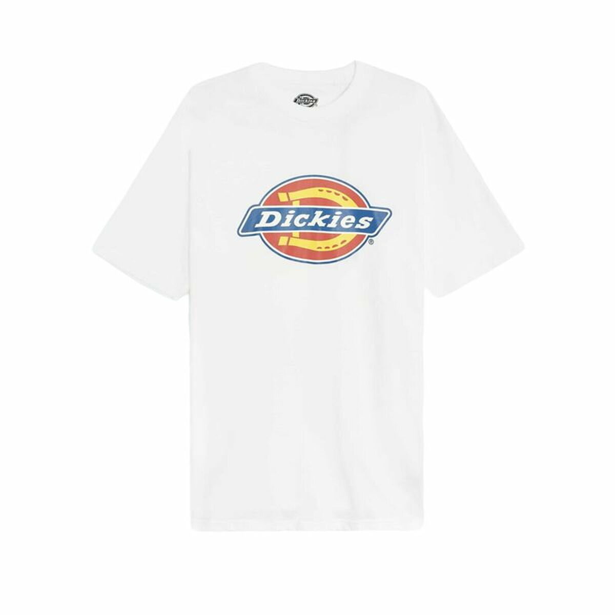 Camisola de Manga Curta Dickies Icon Logo Branco Unissexo - EcoNest