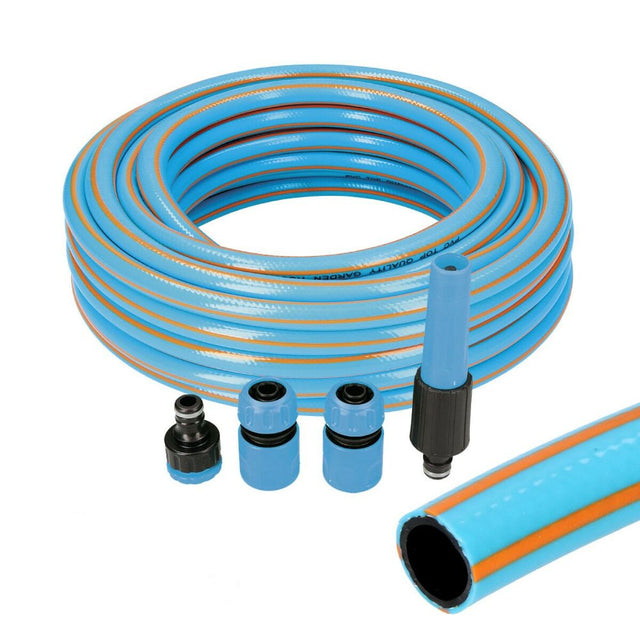 Conjunto de Mangueira com acessórios EDM Azul 5/8" 20 mm x 25 m - EcoNest