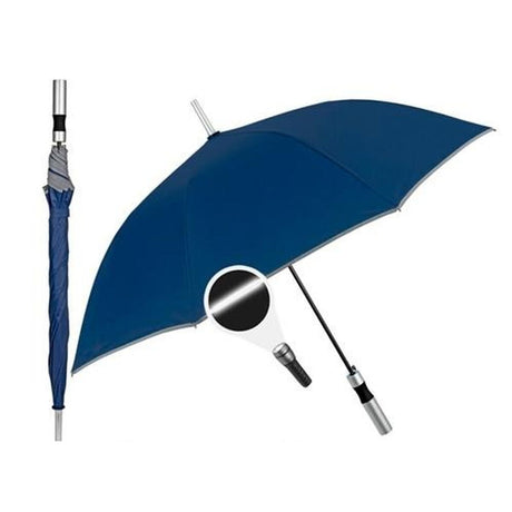 Guarda-Chuva Perletti 23" Com guarnição Refletor Azul Marinho Poliéster 103 cm - EcoNest